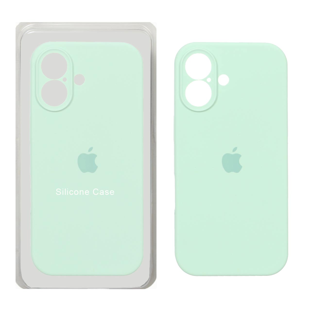 قاب سیلیکونی پاک کنی محافظ لنزدار اورجینال Apple iPhone 17 - سبز روشن (پک اصلی)